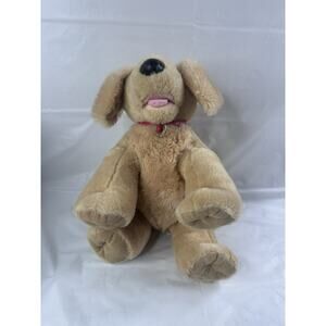 Yellow Lab Puppy Dog Plush Red Collar Large Retriever Stuffed Build A Bear Tan